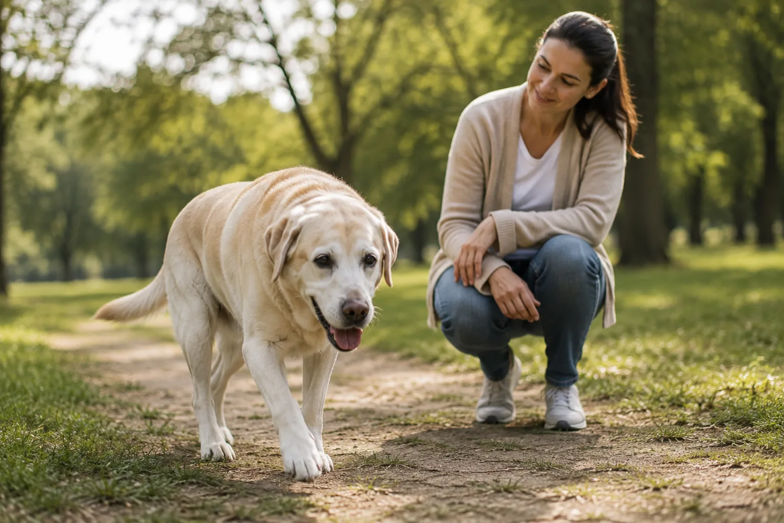 Portada del artículo Cómo cuidar la movilidad de un perro senior en su rutina diaria: guía práctica para mejorar su calidad de vida
