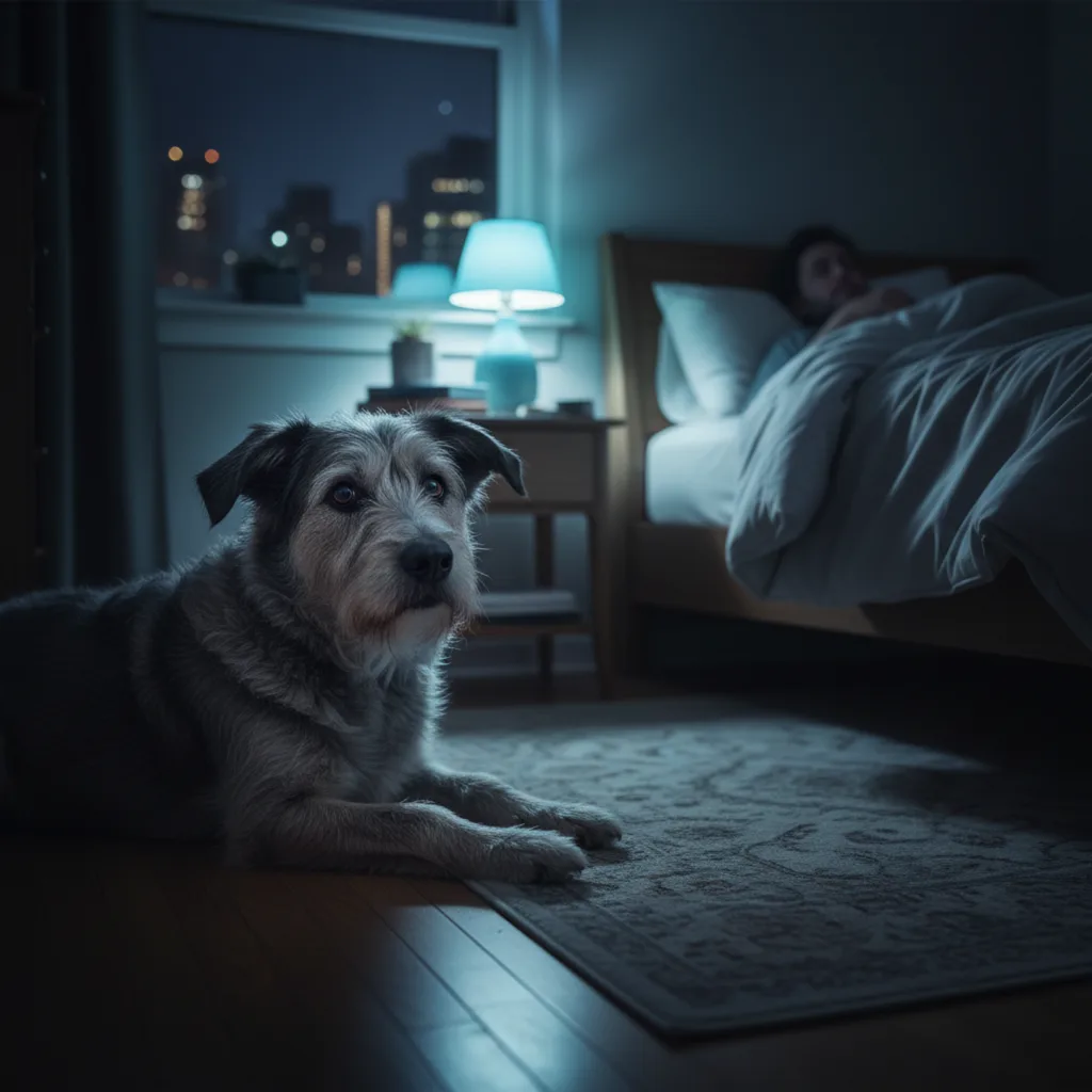 Portada del artículo Mi perro se despierta por la noche y no me deja dormir: causas reales y cómo solucionarlo sin empeorar el problema