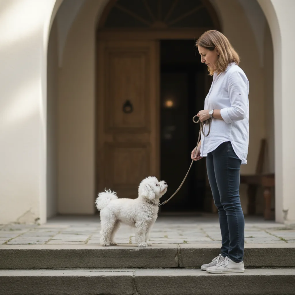 Imagen 1 del artículo Mi perro tiene miedo a las escaleras: cómo ayudarle sin forzarlo ni empeorar el problema