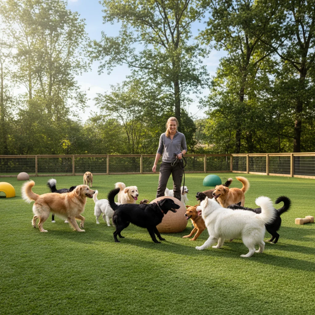 Portada del artículo Guardería de día para perros: cuándo usarla, beneficios y cómo elegir la mejor