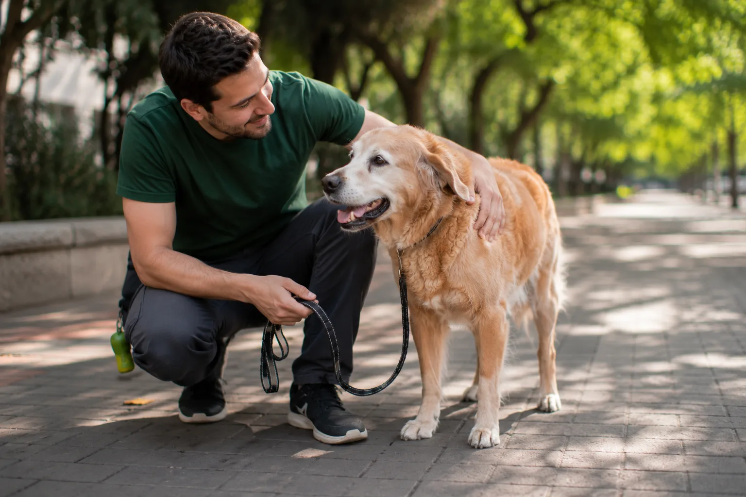 Portada del artículo Paseador de perros mayores o con necesidades especiales: cuándo es clave y cómo elegir al ideal