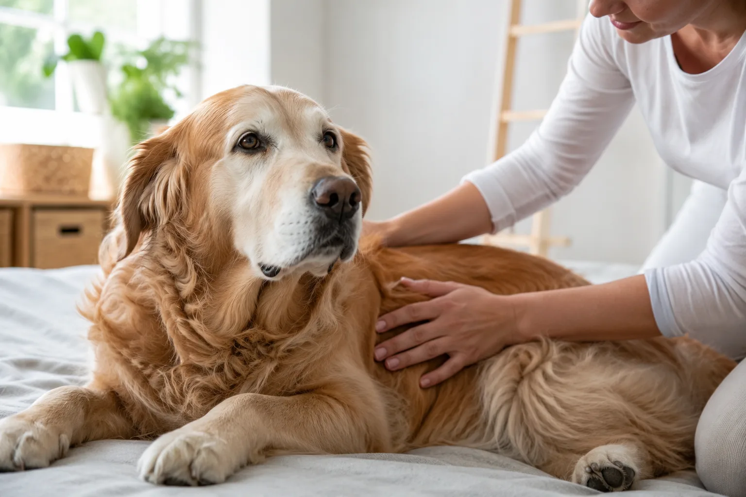 Portada del artículo Fisioterapia Canina a Domicilio: ¿Cuándo es la Mejor Solución para Perros Mayores o con Movilidad Reducida?