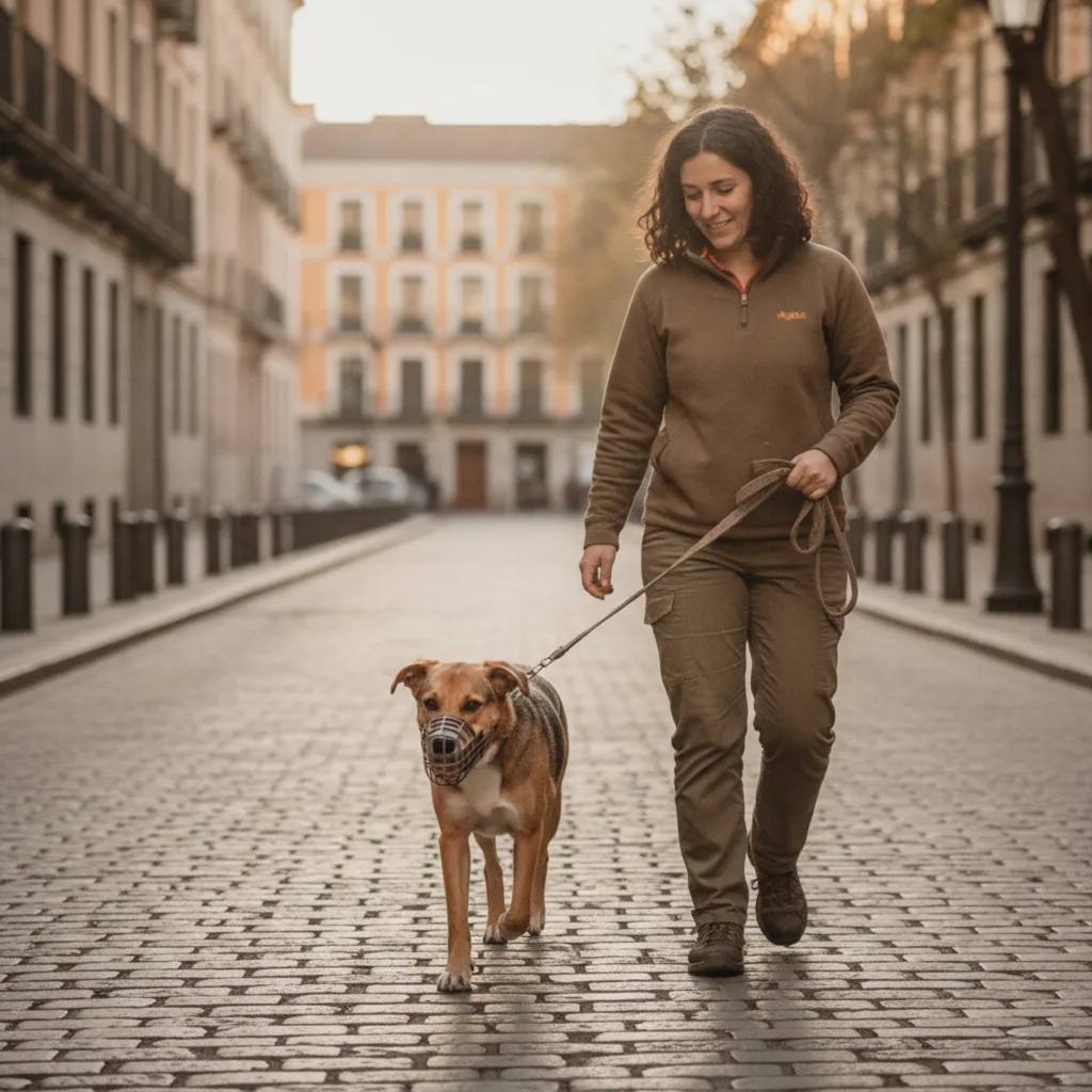 Portada del artículo Paseadores de perros para perros con reactividad en Madrid: cómo elegir al profesional adecuado