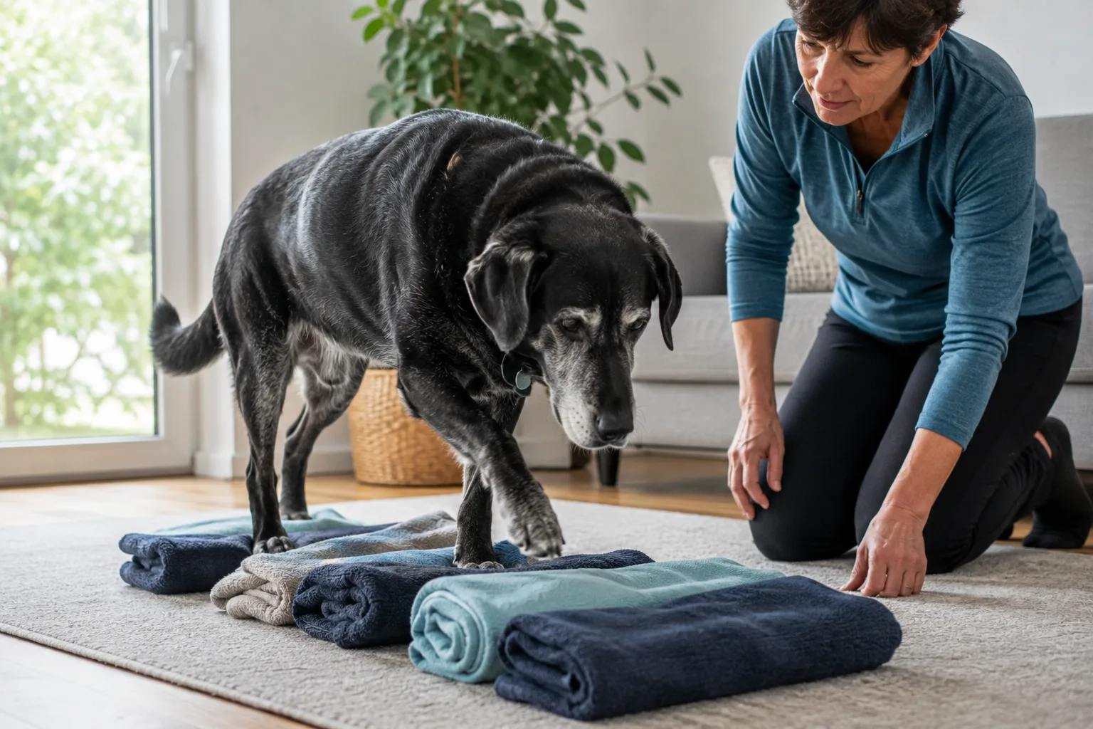 Imagen 1 del artículo Ejercicios para perros con artrosis o problemas de movilidad: Guía segura para mejorar su calidad de vida en casa