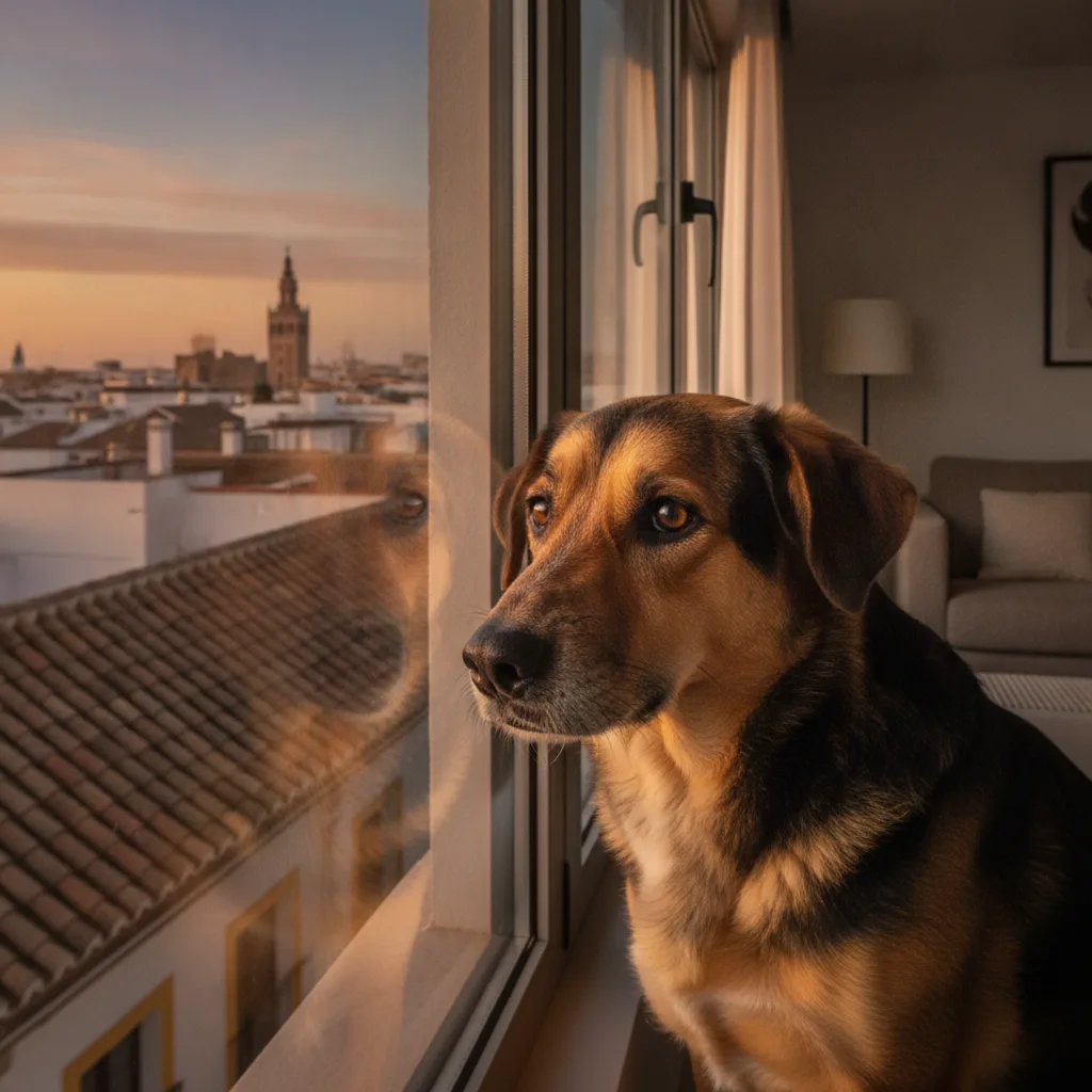Portada del artículo Cuándo un etólogo canino puede salvar la ansiedad por separación de tu perro en Sevilla: señales, precios y cómo elegir