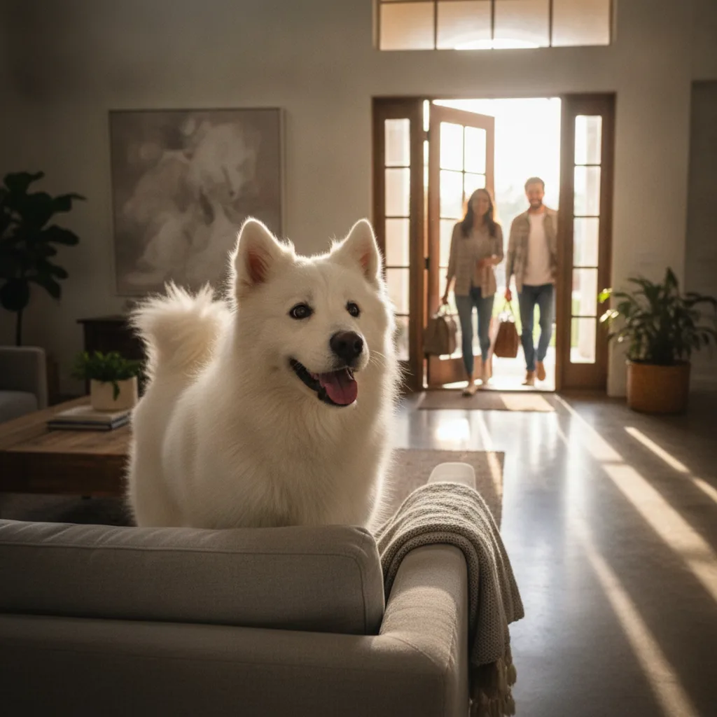 Portada del artículo Mi perro se pone nervioso cuando vienen visitas a casa: qué hacer paso a paso sin empeorar el problema