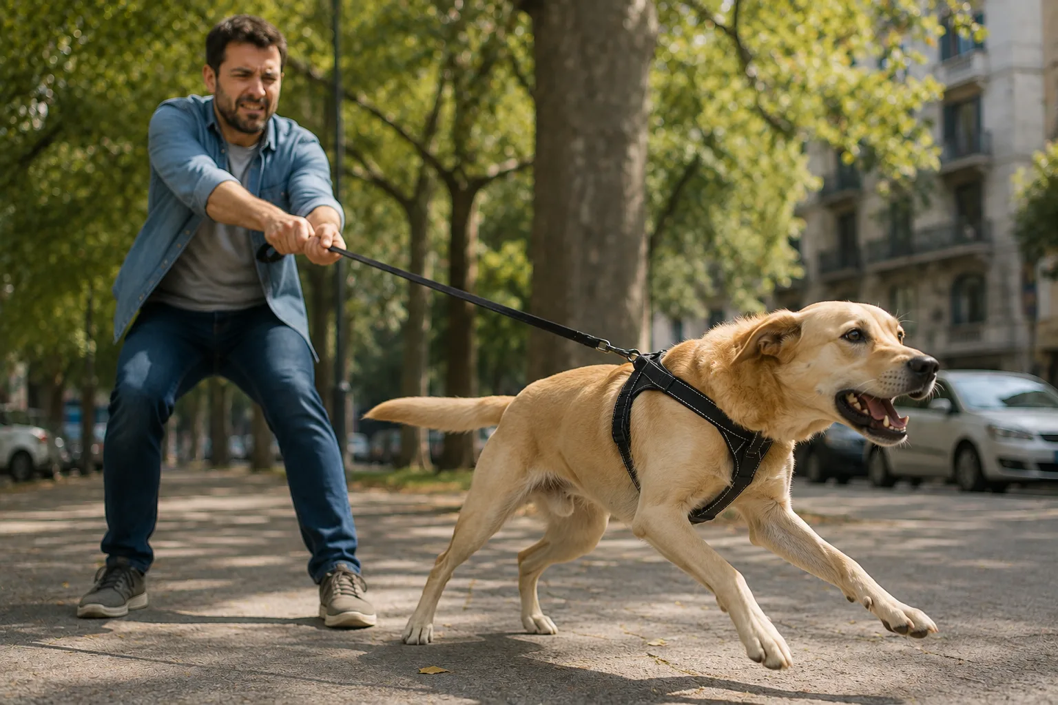 Portada del artículo Cuánto Cuesta un Adiestrador de Perros para Tirones de Correa: Inversión Inteligente para Paseos Tranquilos