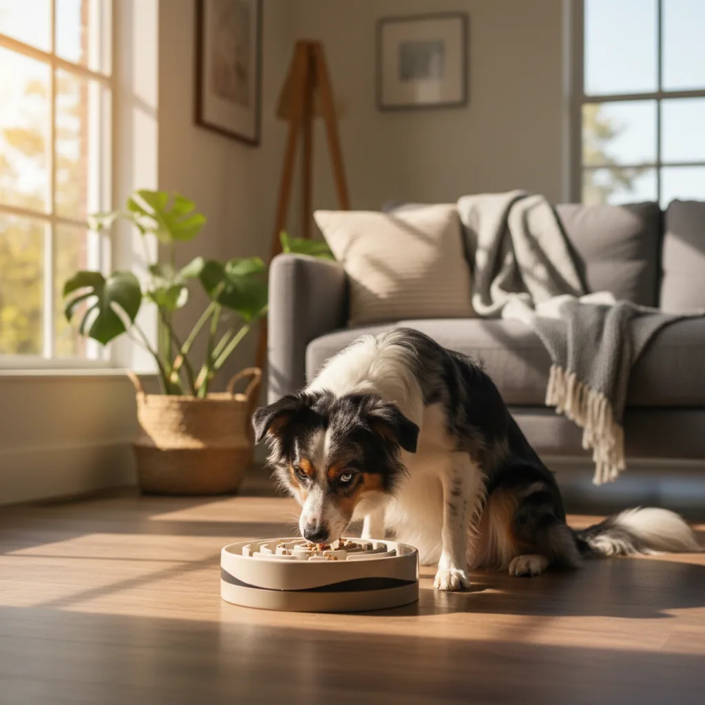 Imagen 1 del artículo Mi perro come demasiado rápido: cómo evitar atragantamientos, vómitos y problemas digestivos
