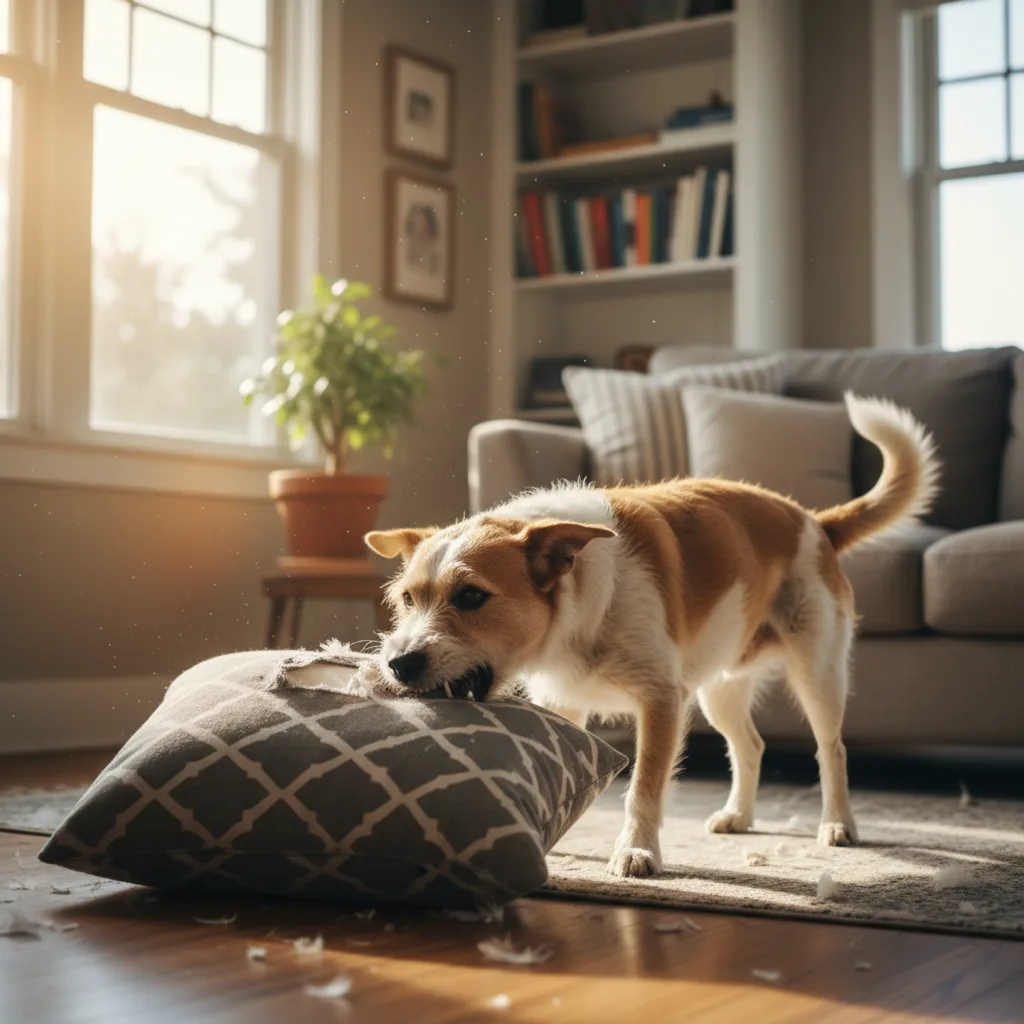 Imagen 1 del artículo Mi perro rompe cosas cuando se queda solo: causas reales y cómo solucionarlo sin empeorarlo