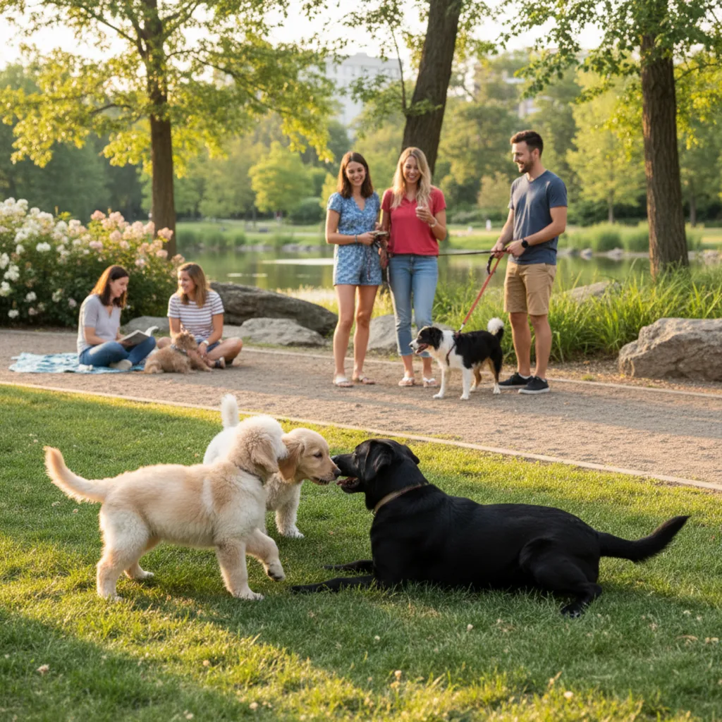 Portada del artículo Cómo socializar a un perro correctamente: guía paso a paso para evitar miedos y problemas de conducta
